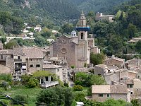 looking over Valldemossa village centre