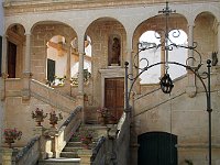 inside the garden of the Bishop's palace