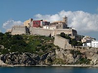 Arriving in Ibiza, this is the old town