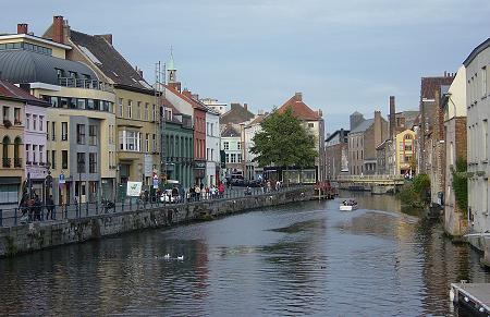 the river, Ghent October 2004