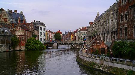 the river, Ghent October 2004