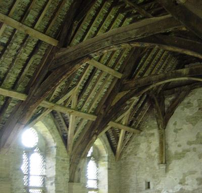 Roof in great hall