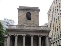 the Kings chapel, originally built as an Anglican church in the late 1790s it sits on top of part of Boston's first burial ground.  It is now a Unitarian chapel