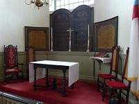 views of the interior of the church