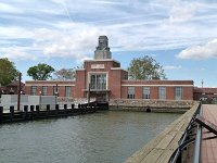 the former ferry terminal on Ellis Island