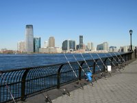 at Battery Park there seemed to be researchers checking on the varieties of fish in the Hudson