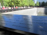 and the 9/11 memorial itself.  No matter how many times we come it is still very moving