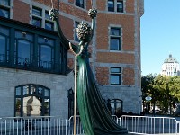 outside the Chateau Frontenac