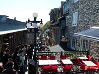 walking back down to the Lower Town