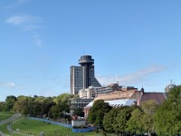 looking acorss the Plains of Abraham where General Wolfe defeated General Montcalm to secure Quebec for the British Crown