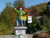 one of the bridges over the stream in this village that we passed on the way back, was used as an art gallery