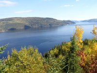 a view from the look out about half way back to the head of the fjord
